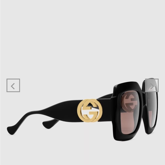 Gucci Rectangular sunglasses with chain - Picture 3 of 16